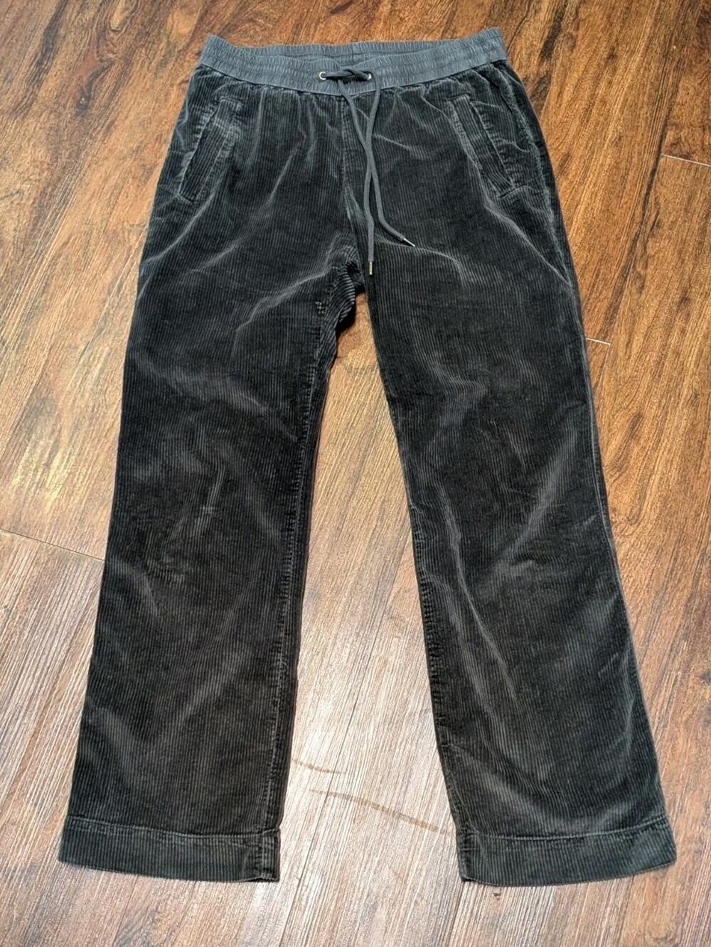 James Perse Jumbo Cord Relaxed Fit Chino Pants Pull On Gray Size 1 / SMALL